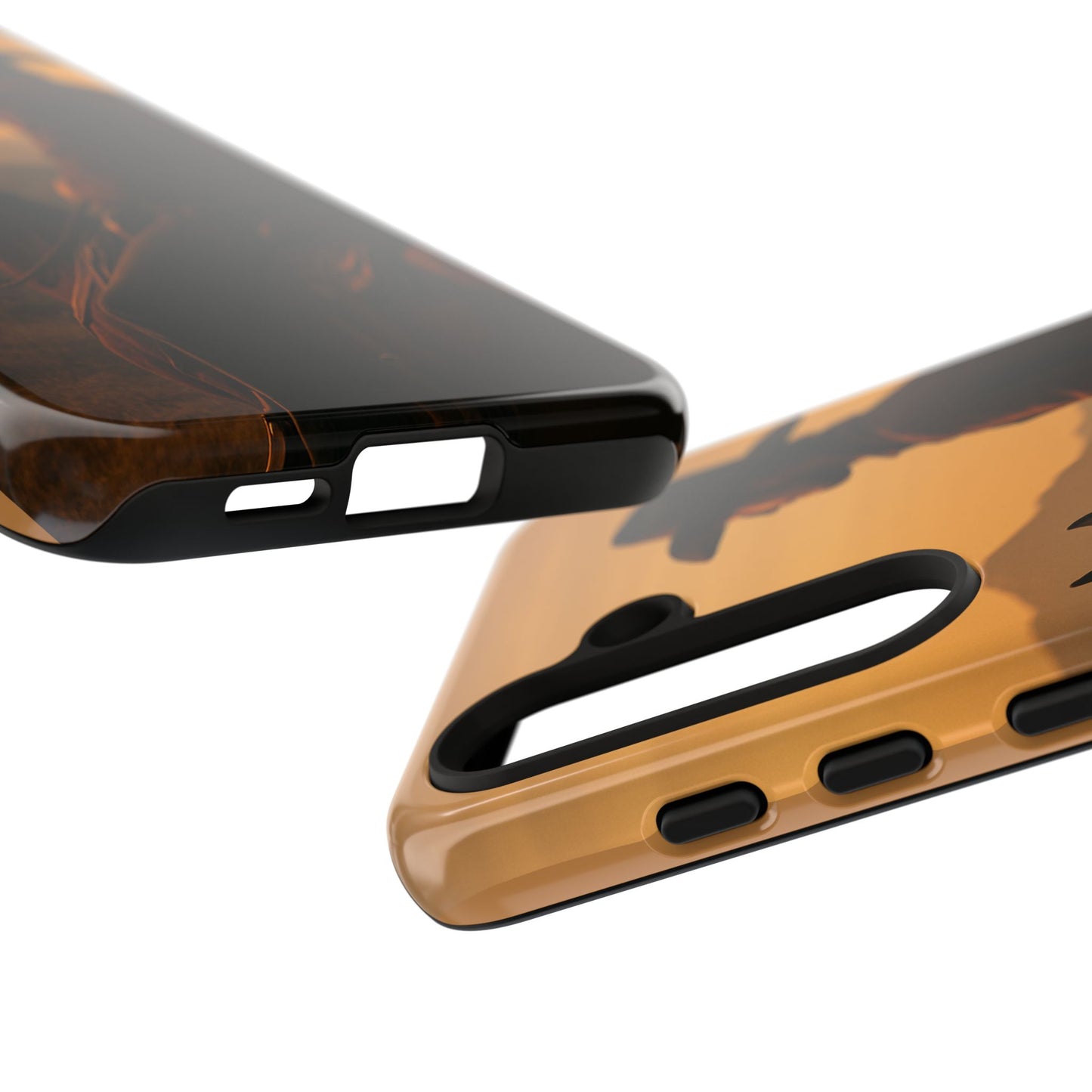 Western Cowboy Sunset Phone Case | Horse Rider Desert Aesthetic Tough Protective Case