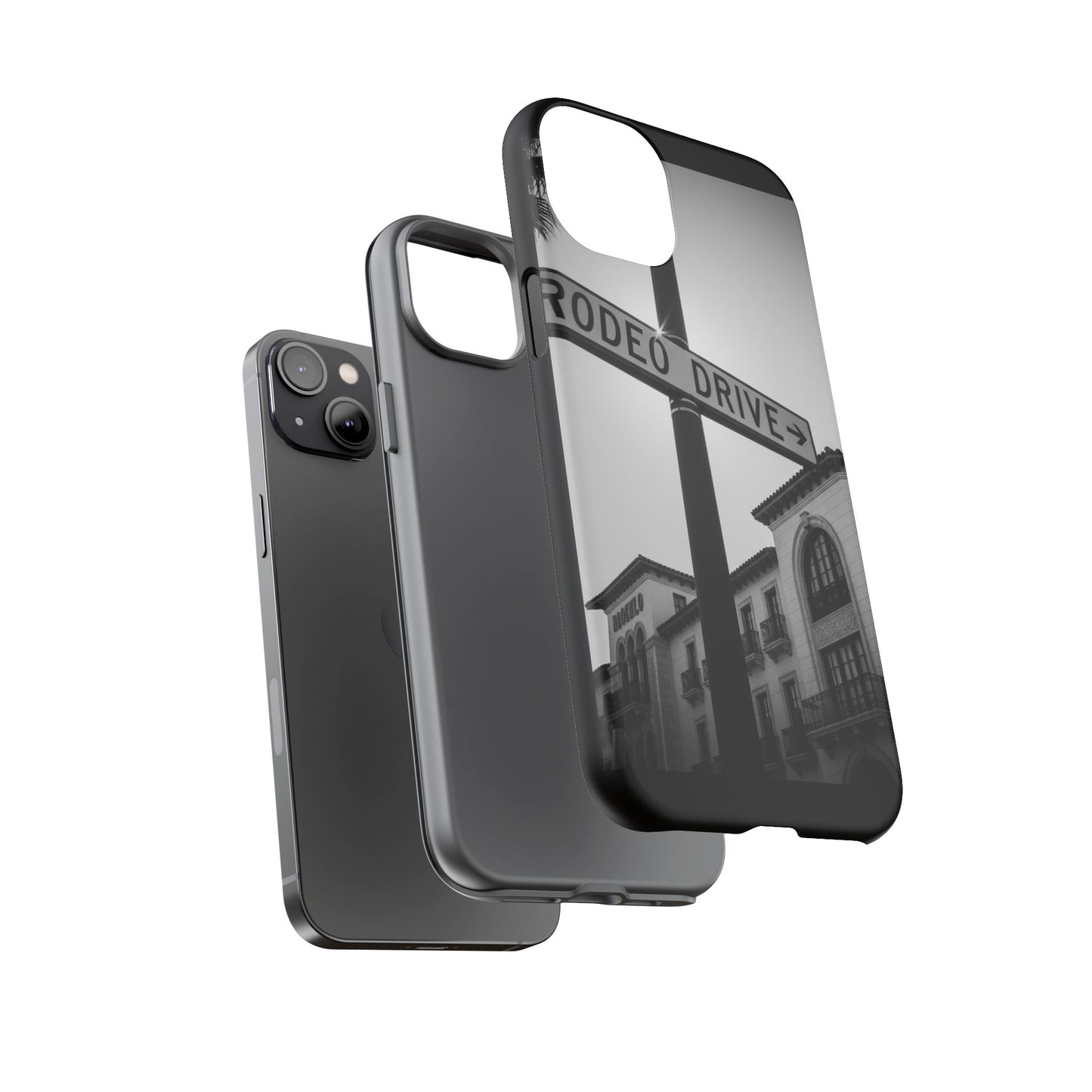 Rodeo Drive Phone Case | Los Angeles Aesthetic Black & White Photography | Luxury LA Street Tough Case for iPhone & Samsung