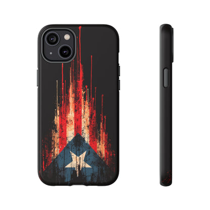 Puerto Rico Flag Phone Case | Distressed Puerto Rican Flag Tough Case | Boricua Pride Protective iPhone Samsung Cover