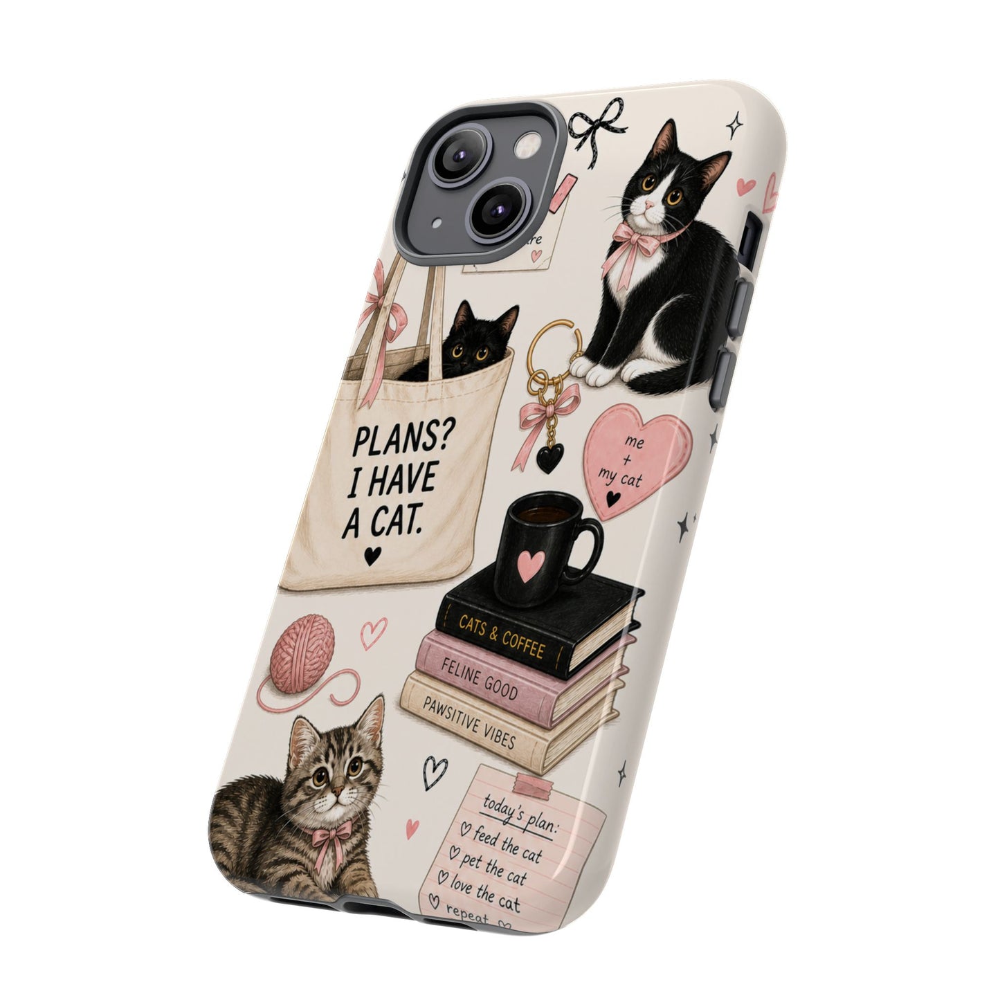 Cat Lover Phone Case | Plans? I Have A Cat Cute Aesthetic Cover