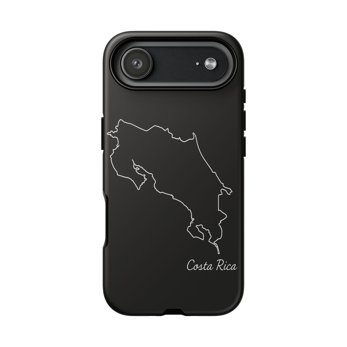 Costa Rica Outline Phone Case – Minimal Country Map Tough Case (iPhone, Samsung, Pixel)