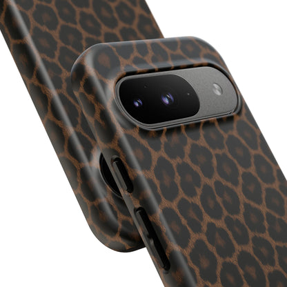 Brown Leopard Print Phone Case | Classic Animal Print Aesthetic Tough Protective Case