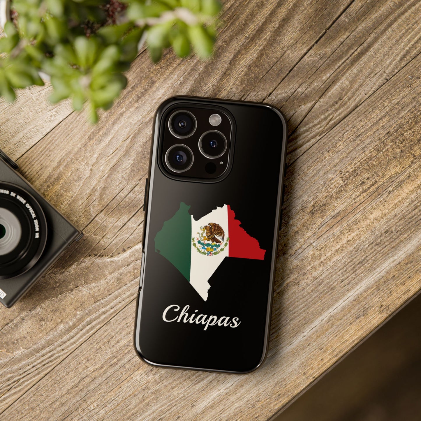 Chiapas Mexico Flag Map Phone Case | Mexican American Pride Tough Case for iPhone & Samsung