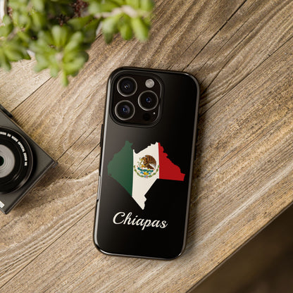 Chiapas Mexico Flag Map Phone Case | Mexican American Pride Tough Case for iPhone & Samsung