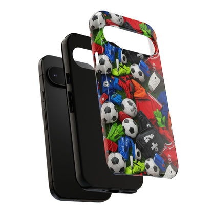 Soccer Ball Pattern Phone Case – Sports Fan Tough Protective Game Day Case