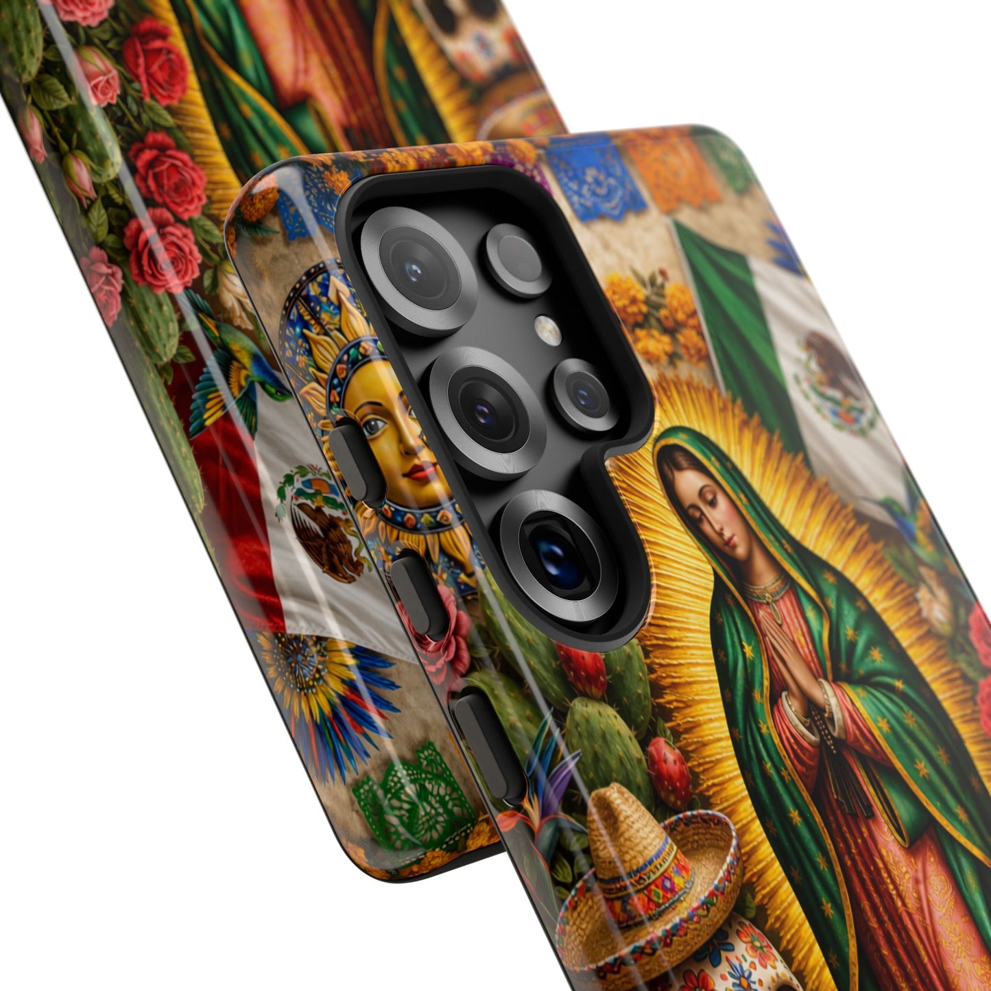 Virgen de Guadalupe Phone Case Mexican Floral iPhone Samsung Pixel Case