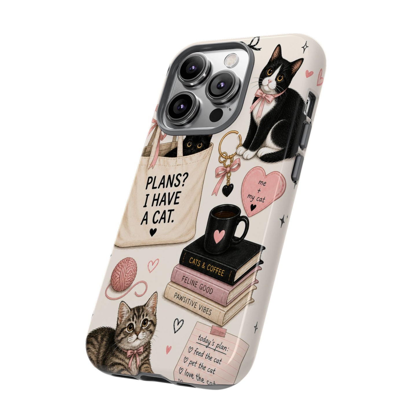 Cat Lover Phone Case | Plans? I Have A Cat Cute Aesthetic Cover