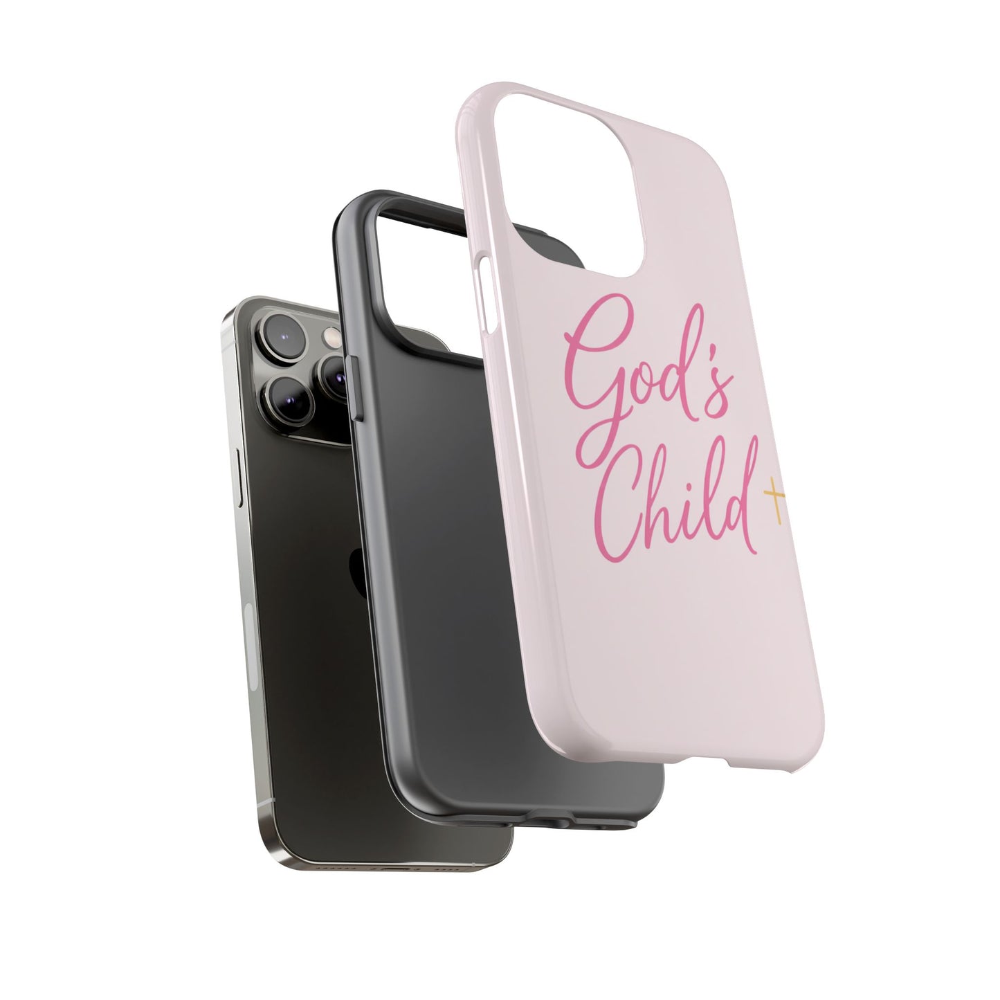 Gods Child Phone Case Christian Pink Aesthetic Tough iPhone Case