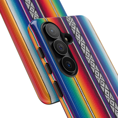 Serape Stripe Phone Case – Colorful Mexican Blanket Pattern Tough Case