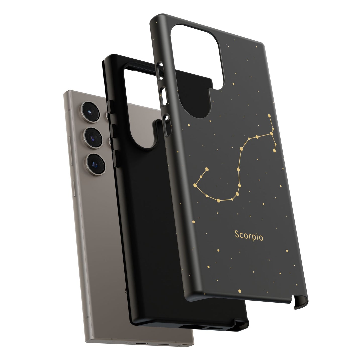 Scorpio Zodiac Constellation Phone Case – Luxe Gold Celestial Cover