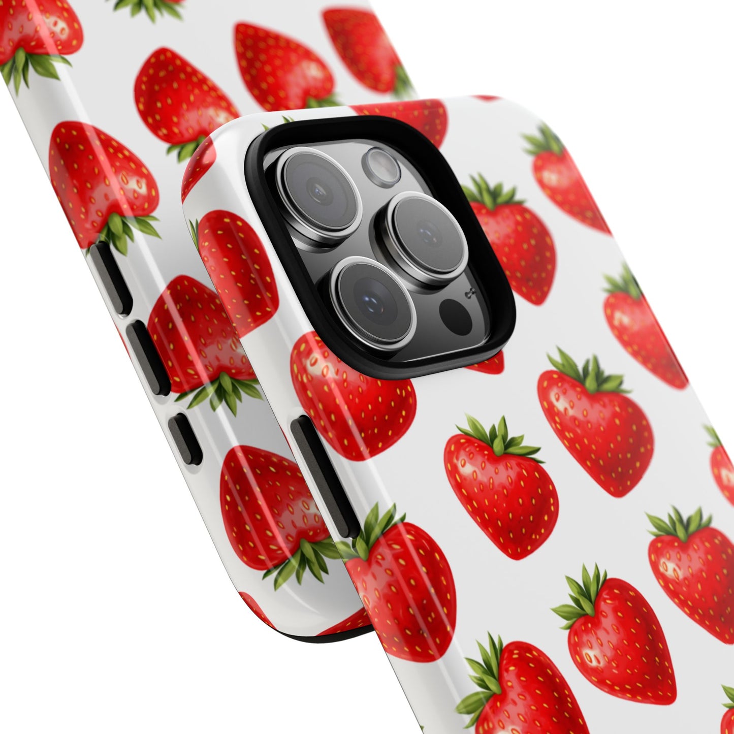 Cute Strawberry Phone Case – Aesthetic Fruit Pattern Protective Cover for Iphone, Samsung Galaxy and Pixel