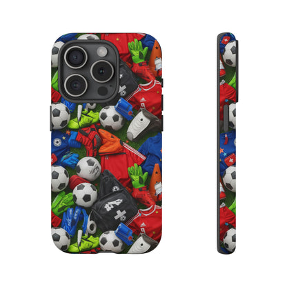 Soccer Ball Pattern Phone Case – Sports Fan Tough Protective Game Day Case
