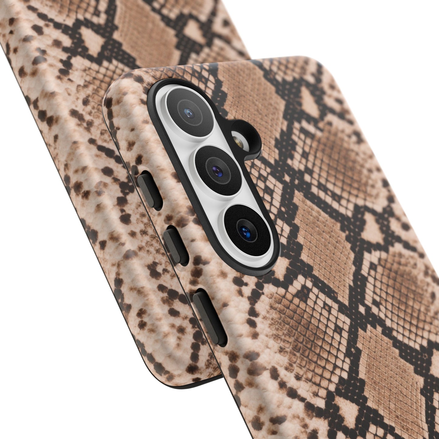 Snake Print Phone Case – Brown Python Pattern Slim Protective Cover for Iphone, Samsung Galaxy and Pixel