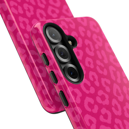 Hot Pink Leopard Print Phone Case – Bold Coquette Leopard Tough Case