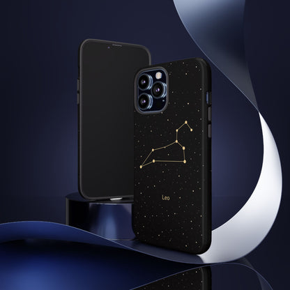 Leo Zodiac Constellation Phone Case – Luxe Gold Celestial Cover