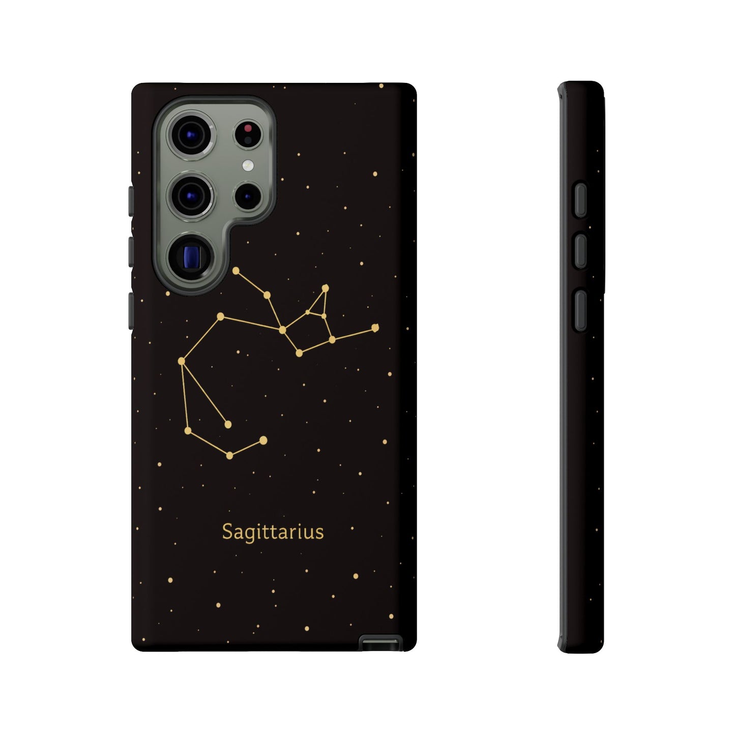 Sagittarius Zodiac Constellation Phone Case – Luxe Gold Celestial Cover