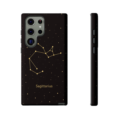 Sagittarius Zodiac Constellation Phone Case – Luxe Gold Celestial Cover