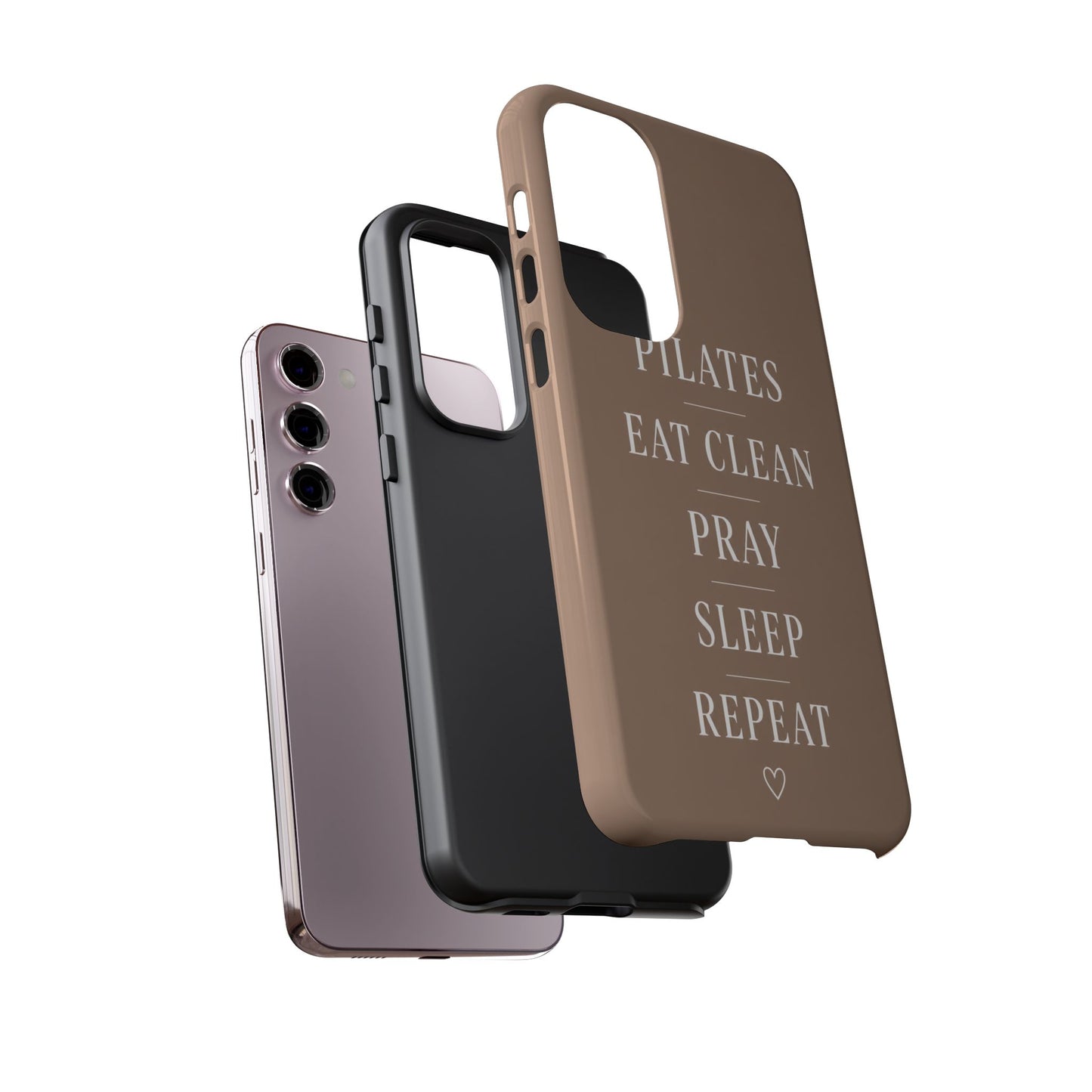 Pilates Phone Case | Eat Clean Pray Sleep Repeat Aesthetic | Wellness Girl Gift