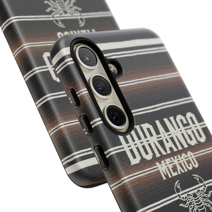 Durango Mexico Phone Case | Serape Scorpion Western Design | Mexican Heritage Tough Case for iPhone & Samsung