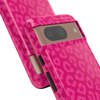 Hot Pink Leopard Phone Case – Bold Coquette Aesthetic Tough Case