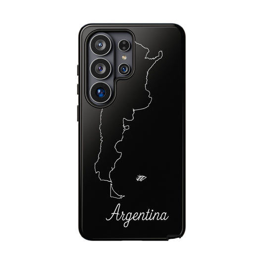 Argentina Outline Phone Case – Minimal Country Map Tough Case (iPhone, Samsung, Pixel)