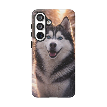 Siberian Husky Tough Phone Case | Blue Eyes Dog Cover Protective iPhone Case
