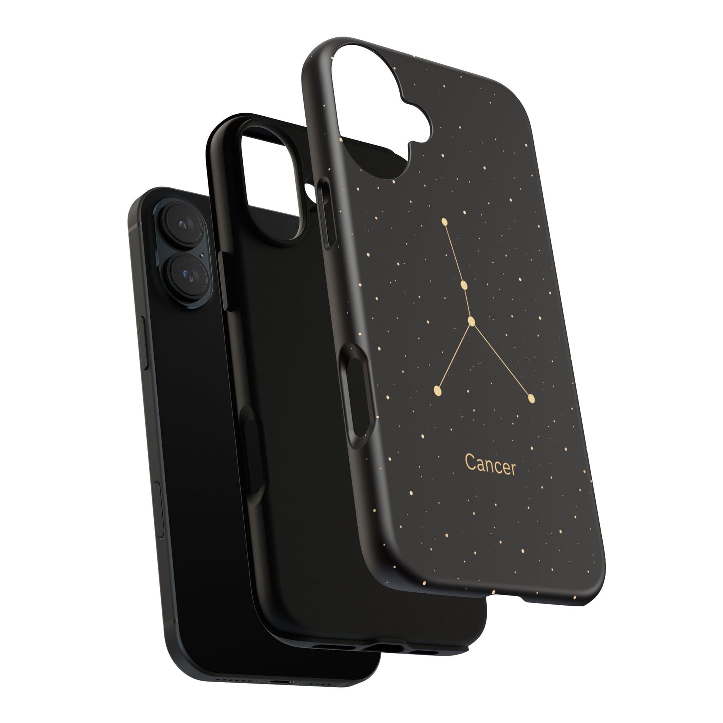 Cancer Zodiac Constellation Phone Case – Luxe Gold Celestial Cover