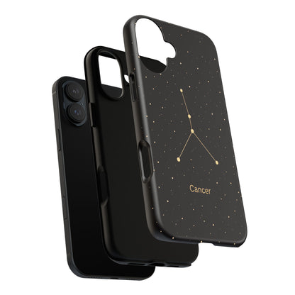 Cancer Zodiac Constellation Phone Case – Luxe Gold Celestial Cover