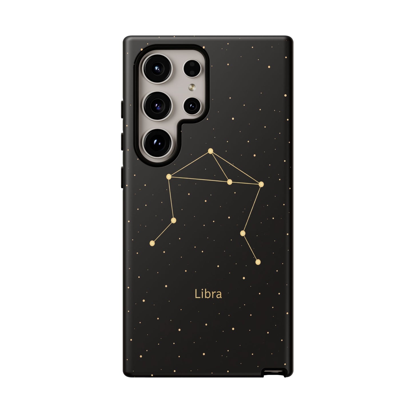Libra Zodiac Constellation Phone Case – Luxe Gold Celestial Cover