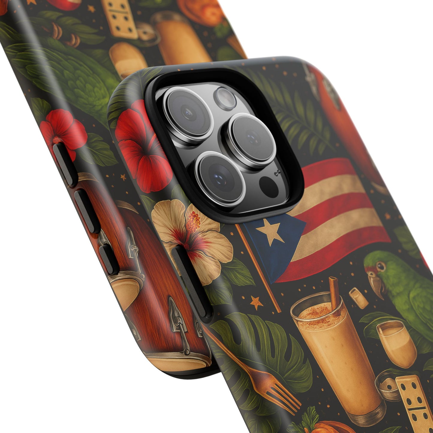 Puerto Rican Culture Phone Case | Boricua Icons Caribbean Aesthetic Tough Protective Case