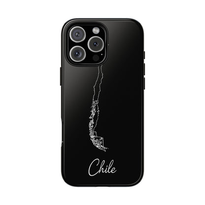 Chile Outline Phone Case – Minimal Country Map Tough Case (iPhone, Samsung, Pixel)