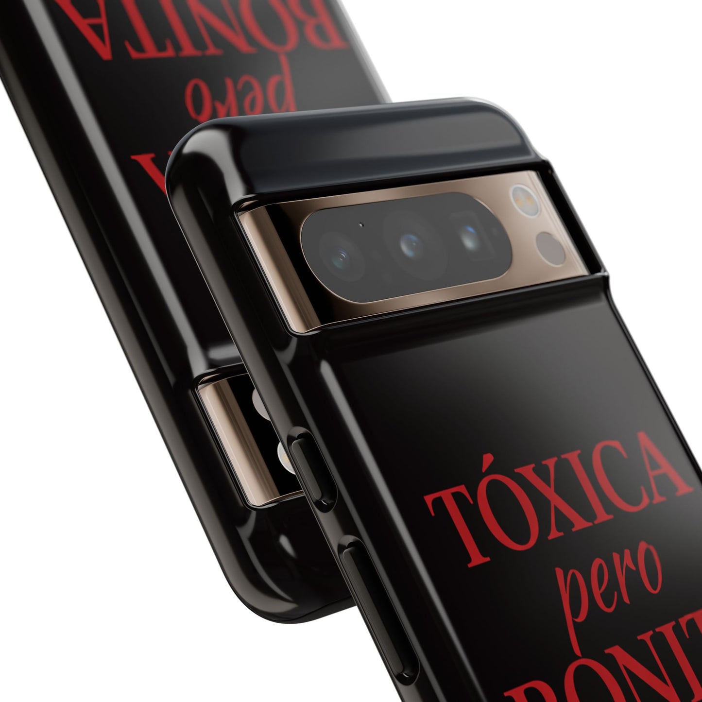 Toxica Pero Bonita Phone Case, Latina Quote Case, Red Lips Aesthetic, Spanish Saying Case, Trendy Tough Cover