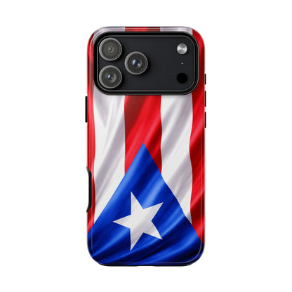 Puerto Rico Flag Phone Case | Boricua Pride Tough Case | Puerto Rican Flag Protective Cover for iPhone & Samsung