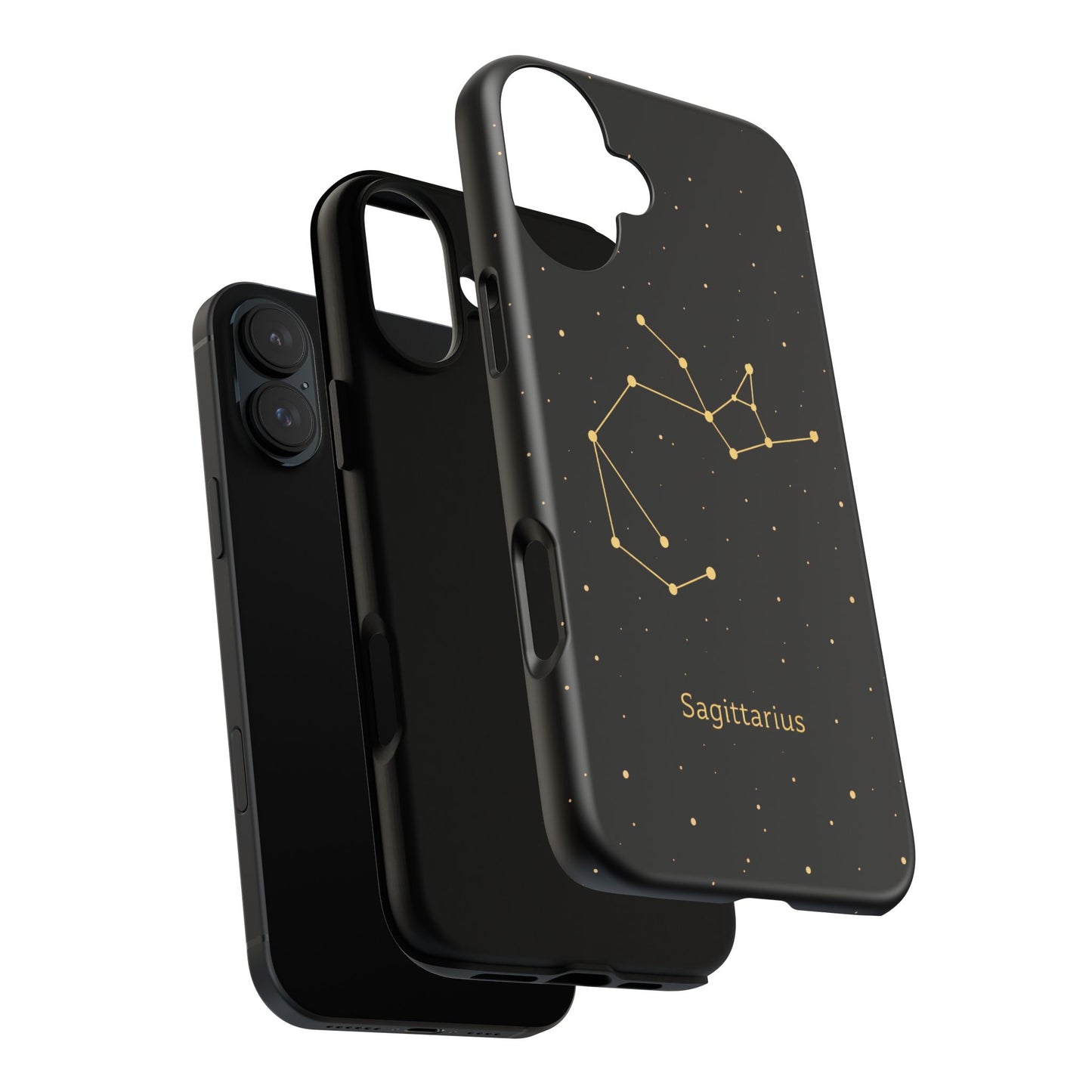 Sagittarius Zodiac Constellation Phone Case – Luxe Gold Celestial Cover