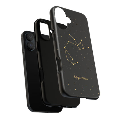Sagittarius Zodiac Constellation Phone Case – Luxe Gold Celestial Cover