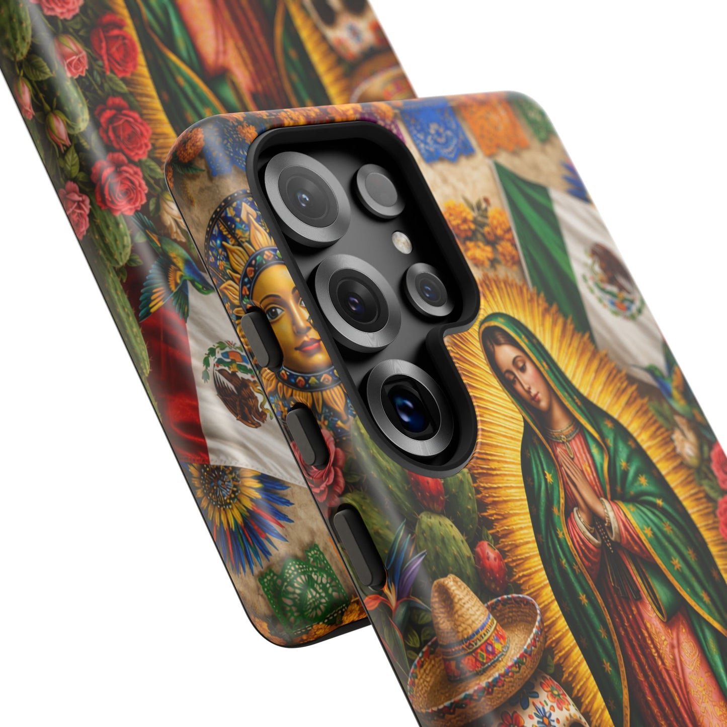 Virgen de Guadalupe Phone Case Mexican Floral iPhone Samsung Pixel Case