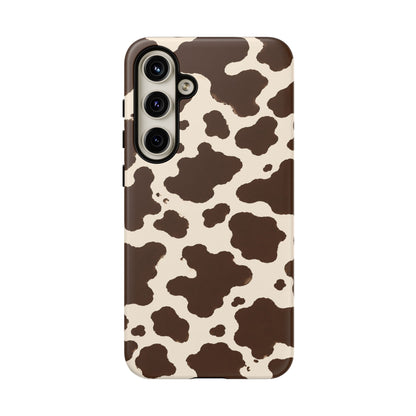 Western Cow Print Tough Phone Case for iPhone Samsung Galaxy Pixel