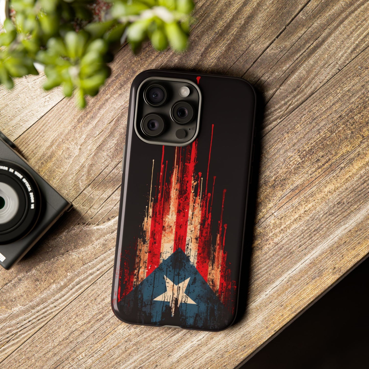 Puerto Rico Flag Phone Case | Distressed Puerto Rican Flag Tough Case | Boricua Pride Protective iPhone Samsung Cover