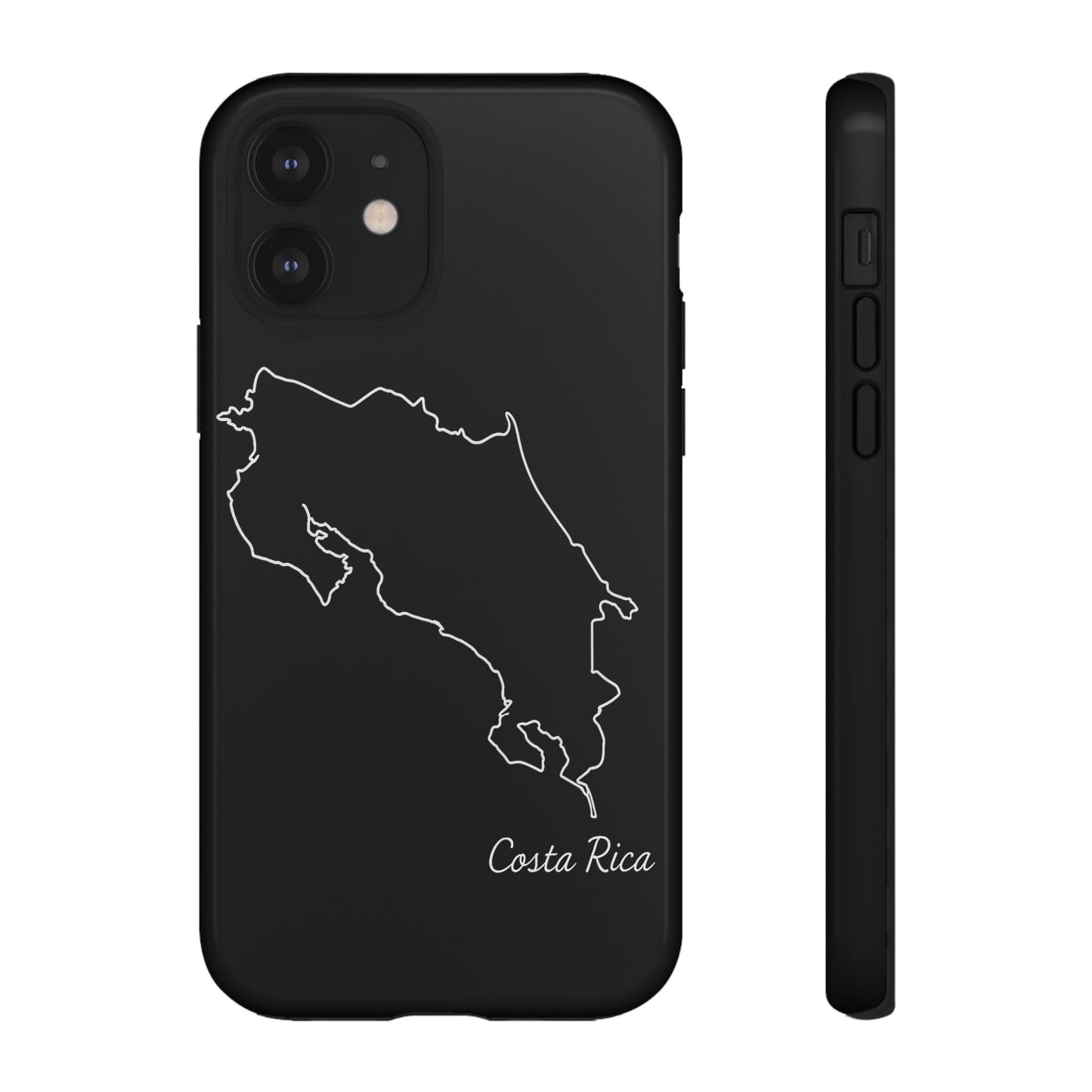 Costa Rica Outline Phone Case – Minimal Country Map Tough Case (iPhone, Samsung, Pixel)