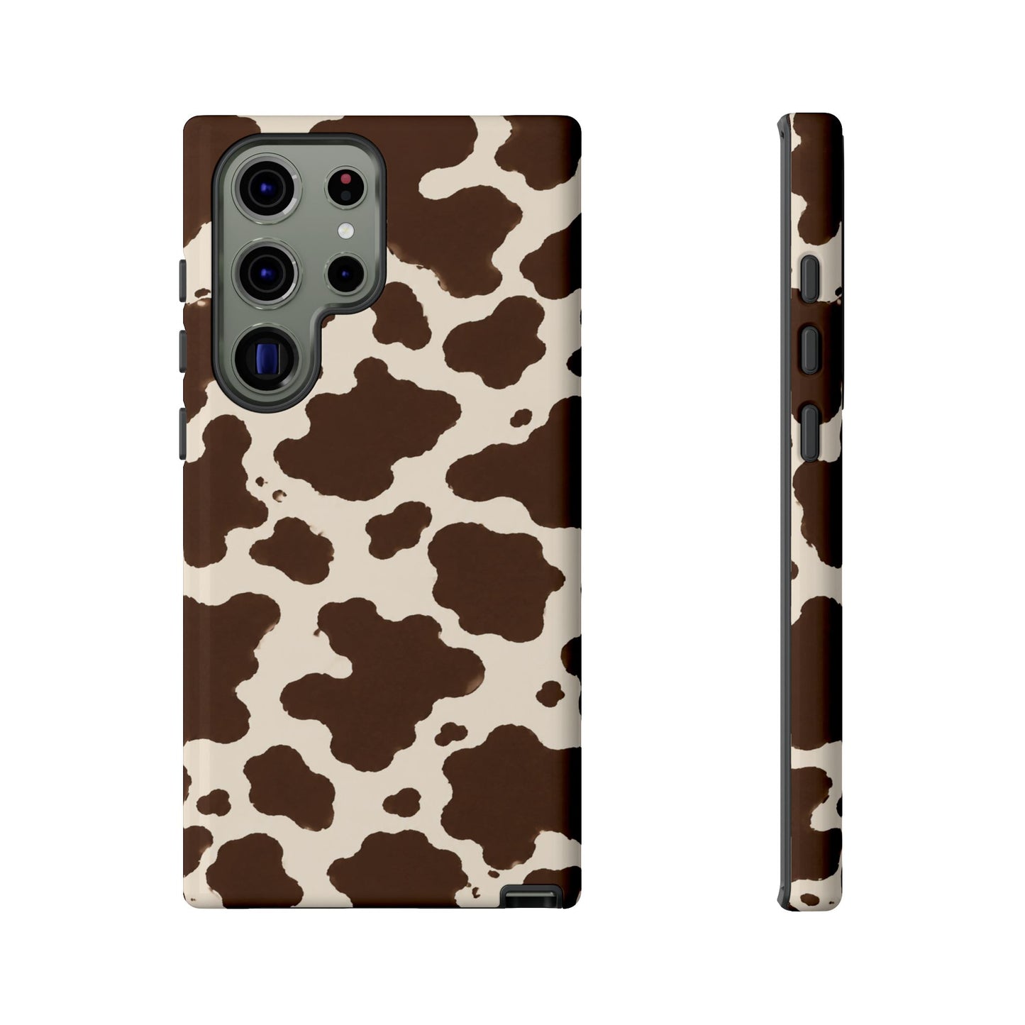 Western Cow Print Tough Phone Case for iPhone Samsung Galaxy Pixel