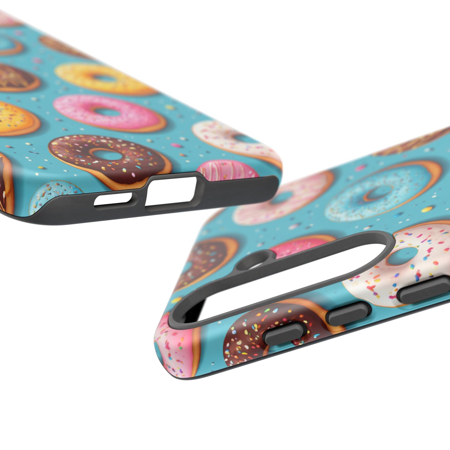 Cute Donut Pattern Phone Case – Colorful Sprinkles Dessert Design for Iphone, Samsung Galaxy and Pixel