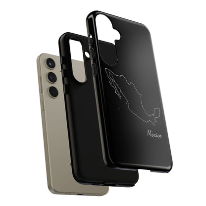 Mexico Outline Phone Case – Minimal Country Map Tough Case (iPhone, Samsung, Pixel)