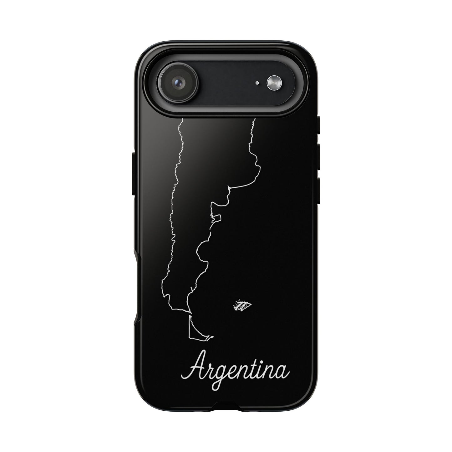 Argentina Outline Phone Case – Minimal Country Map Tough Case (iPhone, Samsung, Pixel)