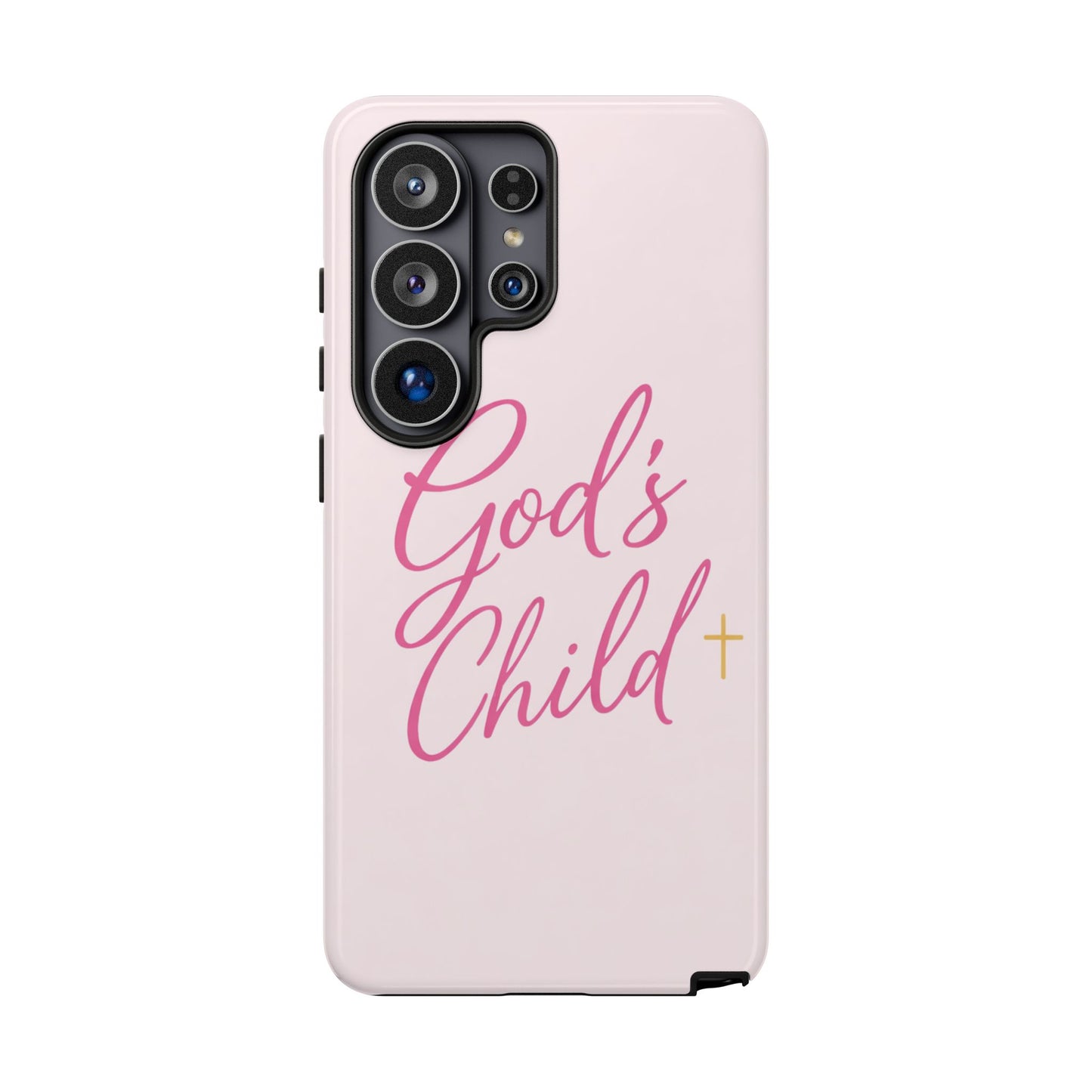 Gods Child Phone Case Christian Pink Aesthetic Tough iPhone Case