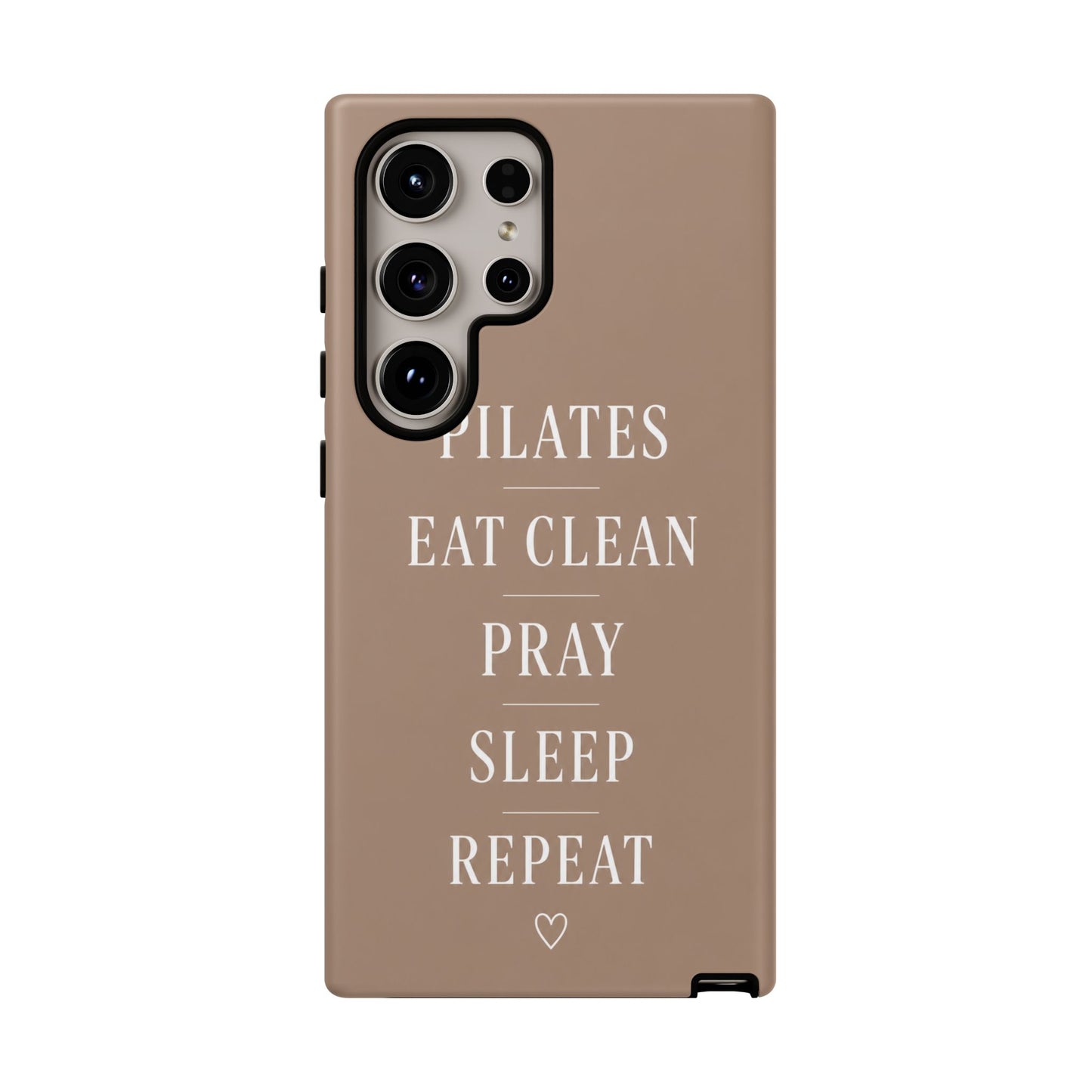 Pilates Phone Case | Eat Clean Pray Sleep Repeat Aesthetic | Wellness Girl Gift