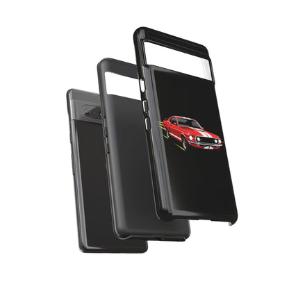 Red Muscle Car Phone Case – Classic Car Racing Tough Protective Case