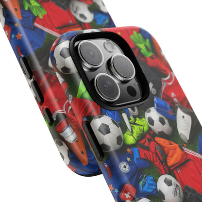 Soccer Ball Pattern Phone Case – Sports Fan Tough Protective Game Day Case