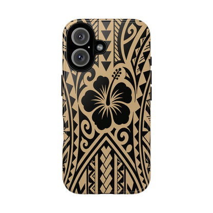 Polynesian Tribal Hawaiin Hibiscus Phone Case for iPhone Samsung Galaxy