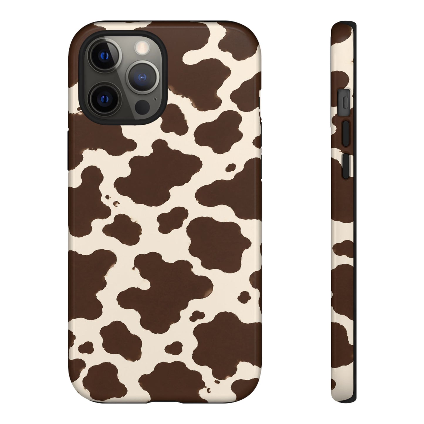 Western Cow Print Tough Phone Case for iPhone Samsung Galaxy Pixel