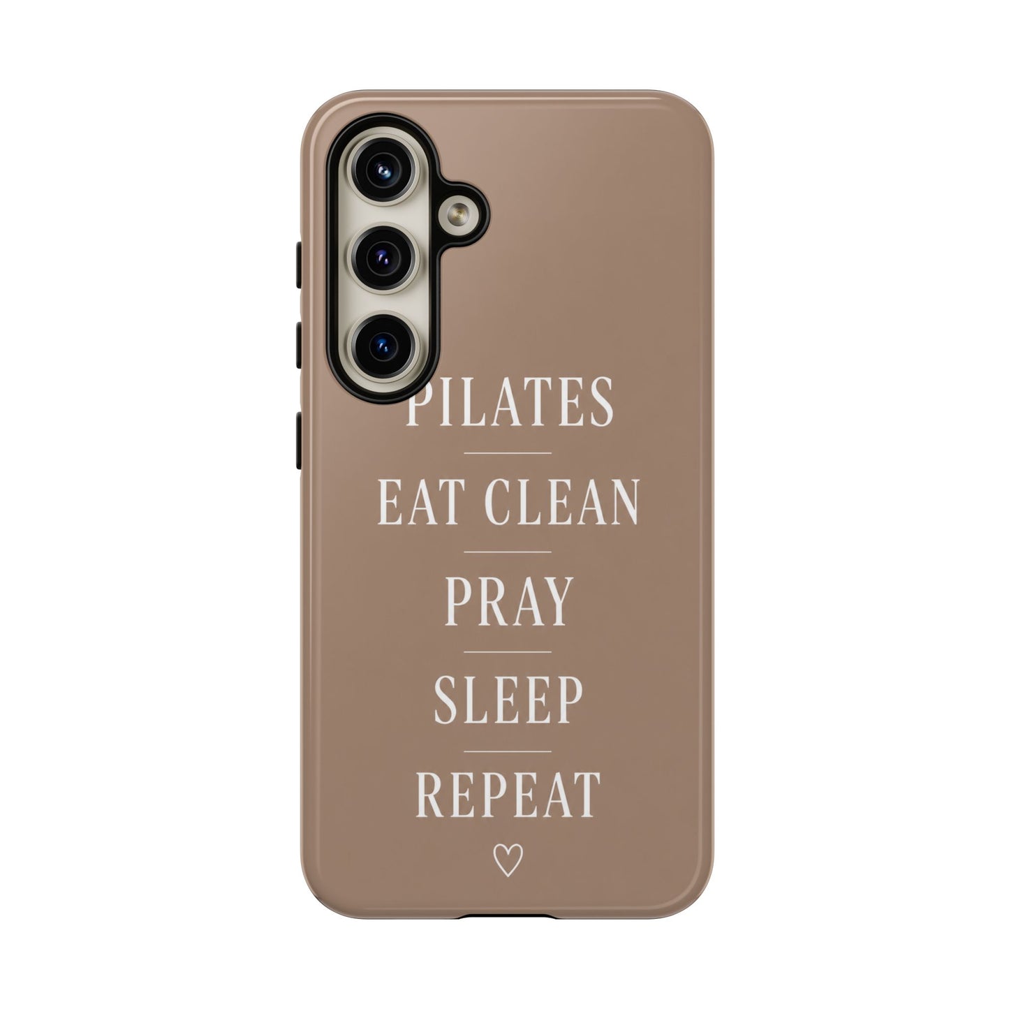 Pilates Phone Case | Eat Clean Pray Sleep Repeat Aesthetic | Wellness Girl Gift